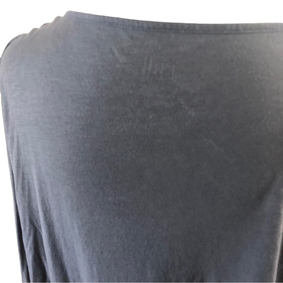 J Jill Featherweight Scoopneck Pima Cotton Tee Women XL Gray Long Sleeves - Picture 6 of 7